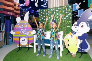Children enjoying interactive fun at The Hub Park, a family entertainment center in Nairobi’s Karen suburb.